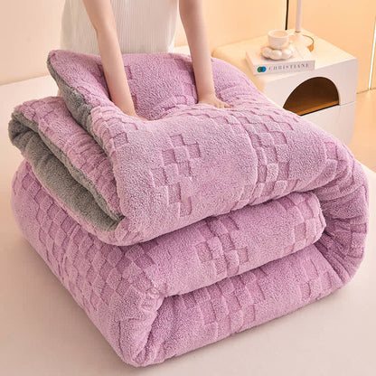 Winter Double Fleece Thick Warm Blanket