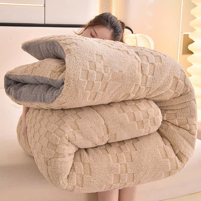 Winter Sherpa Warm Blanket with Quilt Core - image 10