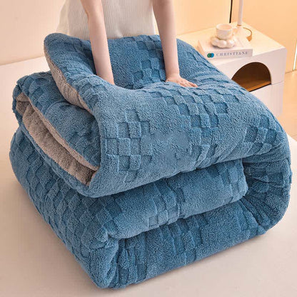 Winter Sherpa Warm Blanket with Quilt Core - image 14