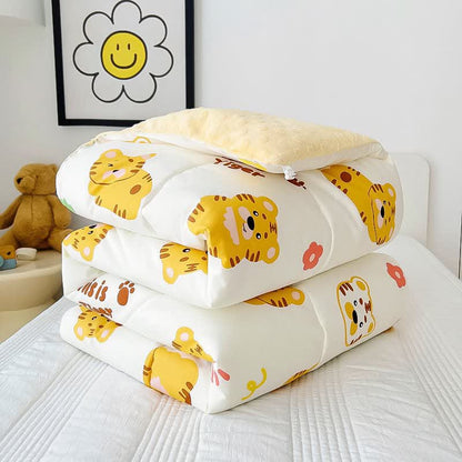 Lovely Tiger Cotton Warm Toddler Quilt