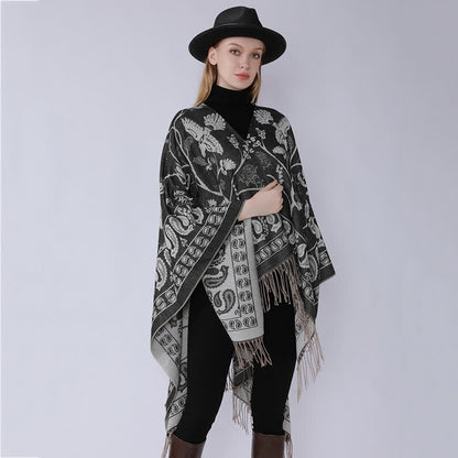 Retro Style Tassel Travel Shawl Wrap