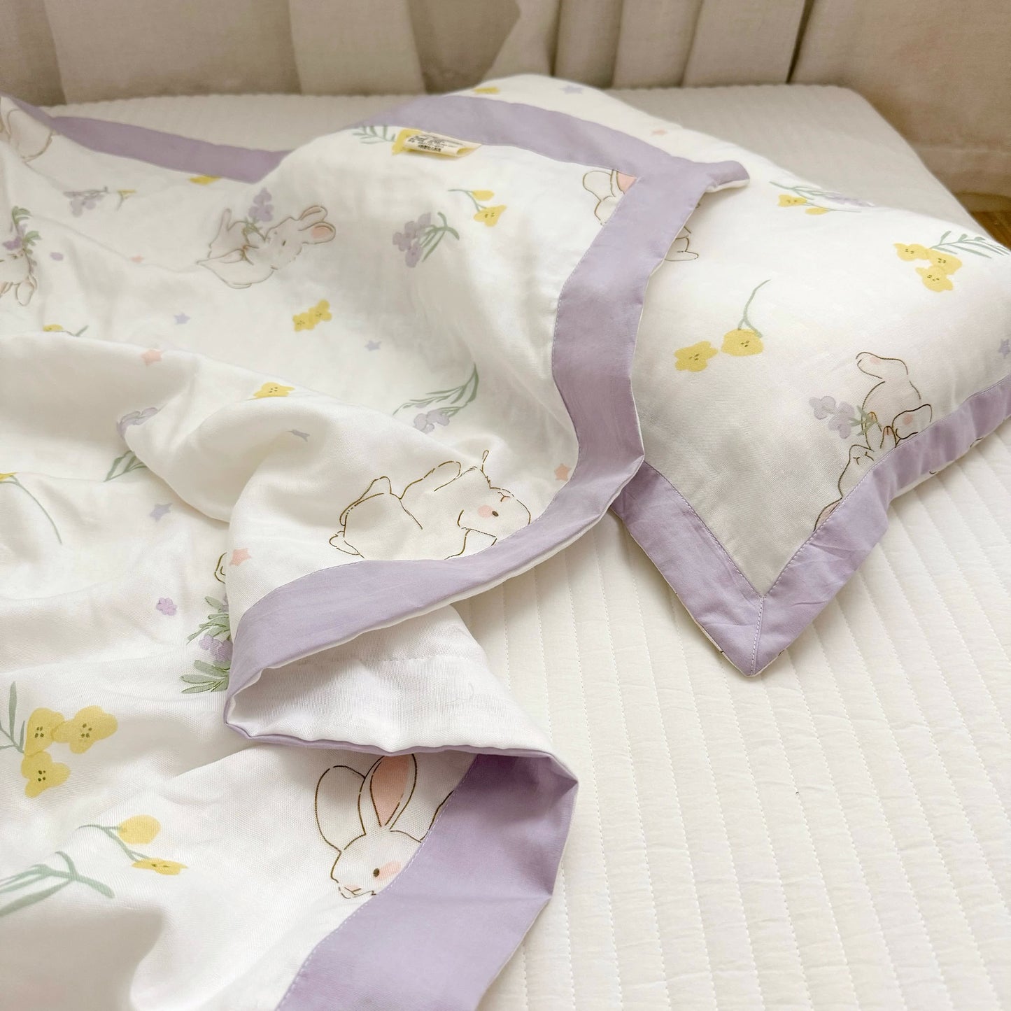 Rural Rabbit Breathable Baby Toddler Quilt