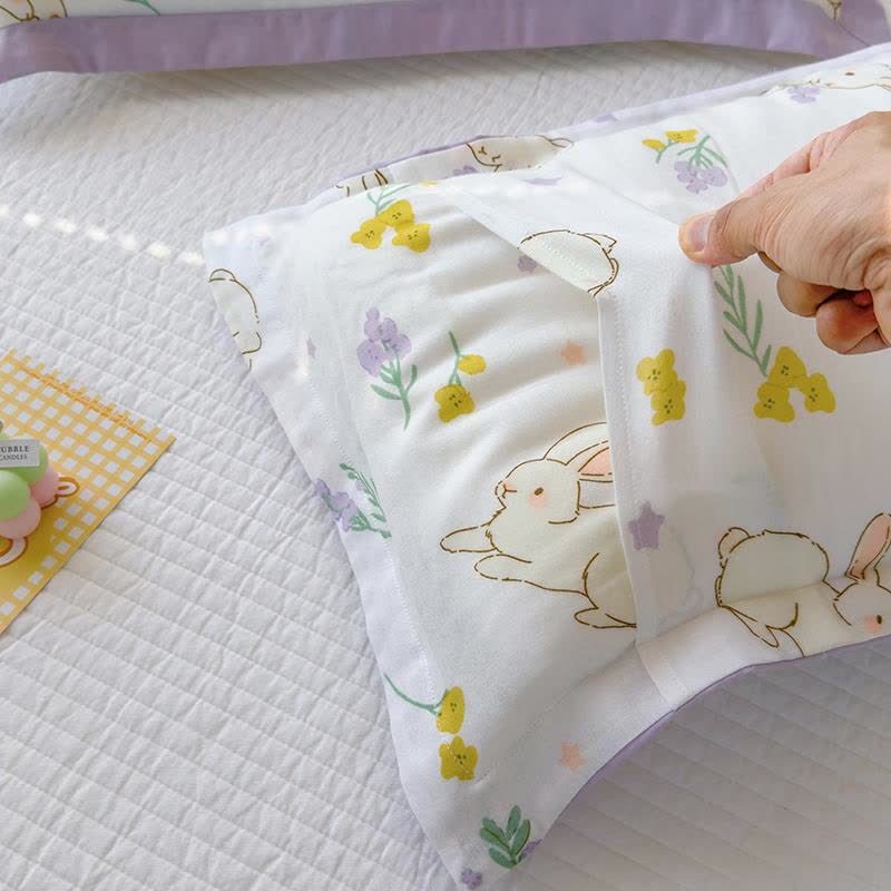 Rural Rabbit Breathable Baby Toddler Quilt