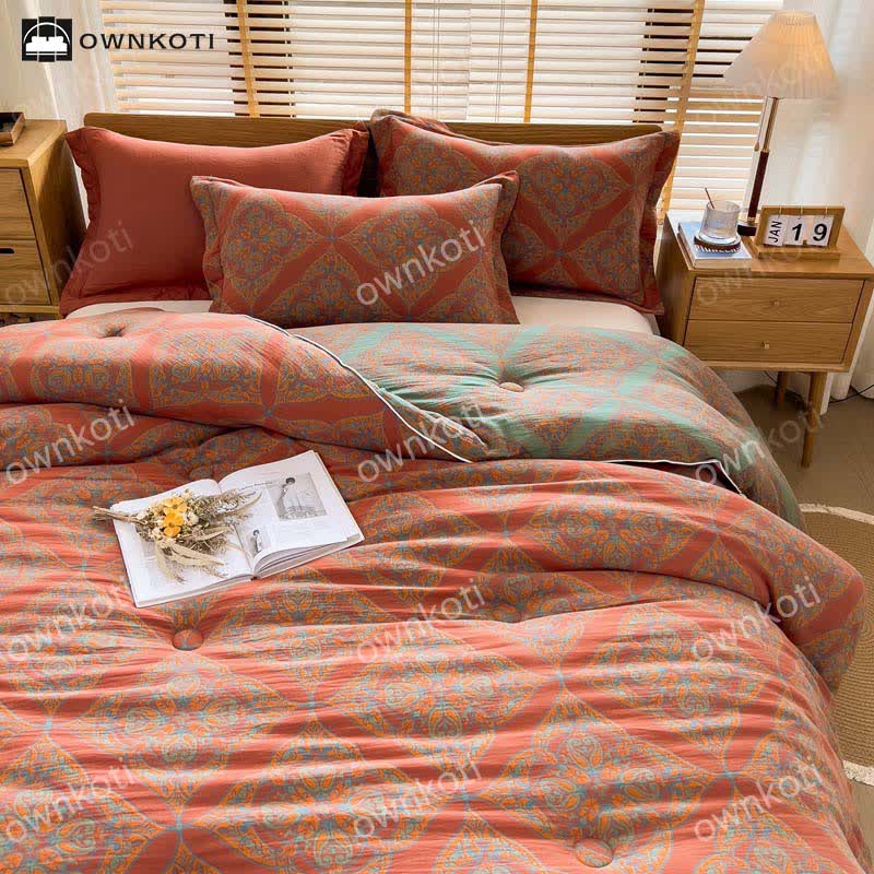 Jacquard Luxurious Cotton Warm Soft Quilt