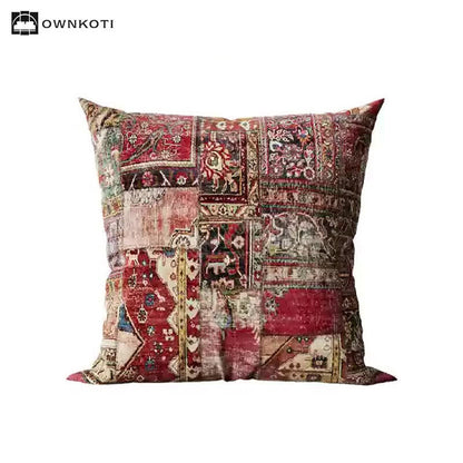 Oriental Exotic Patchwork Decortaive Pillow