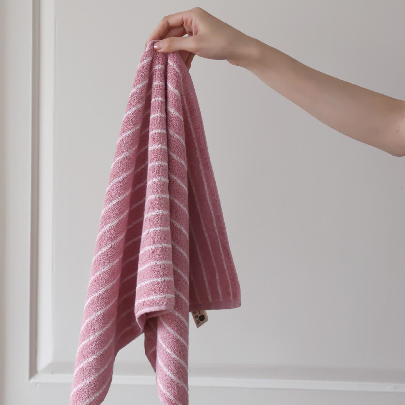 Combed Cotton Striped Water-absorbent Towel
