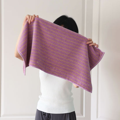 Combed Cotton Striped Water-absorbent Towel