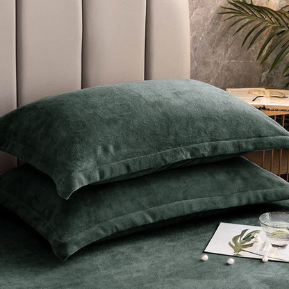 Solid Color Velvety Decorative  Pillowcases