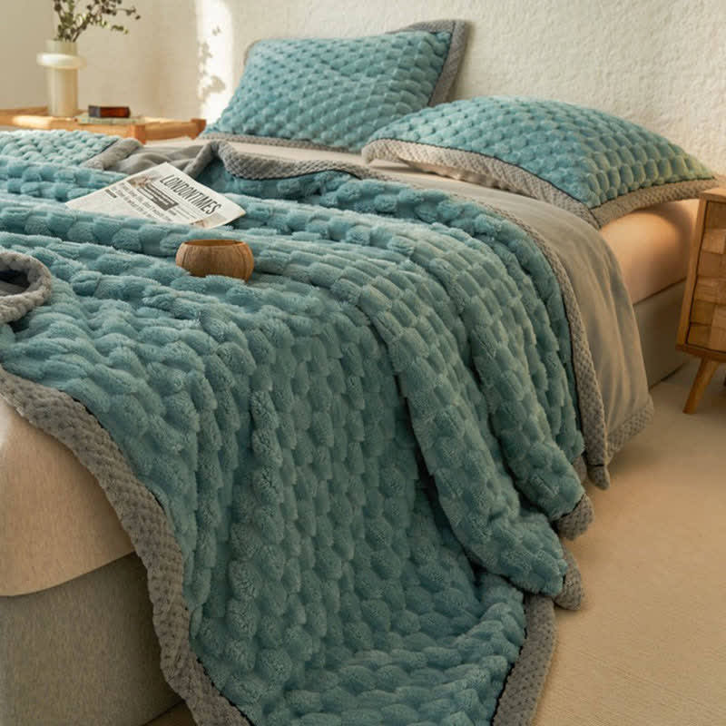 Simple Soft Fleece Duvet Cover Blanket