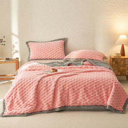 Simple Soft Fleece Duvet Cover Blanket