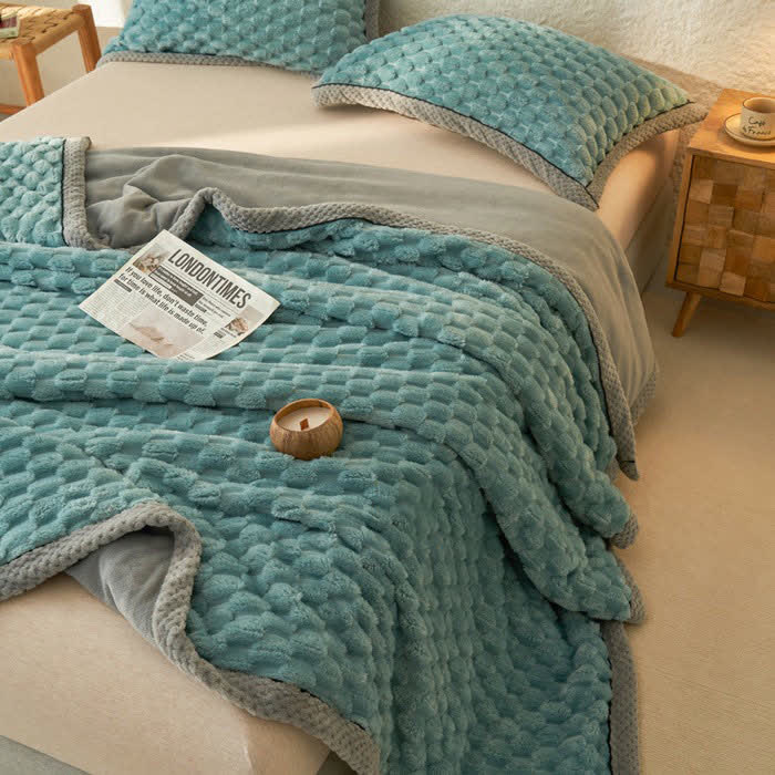 Simple Soft Fleece Duvet Cover Blanket