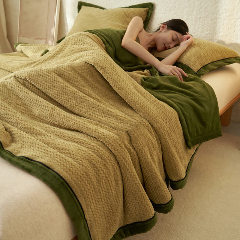 Double-sided Fleece Duvet Cover Blanket