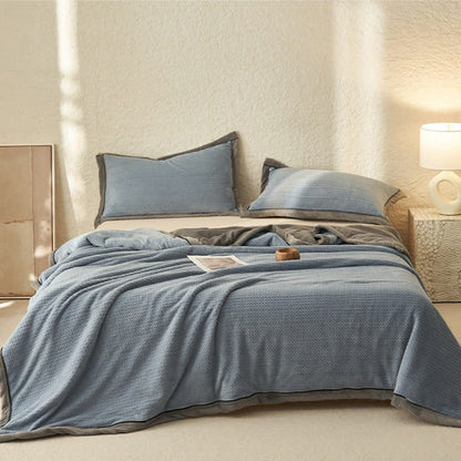 Double-sided Fleece Duvet Cover Blanket