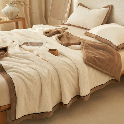 Double-sided Fleece Duvet Cover Blanket