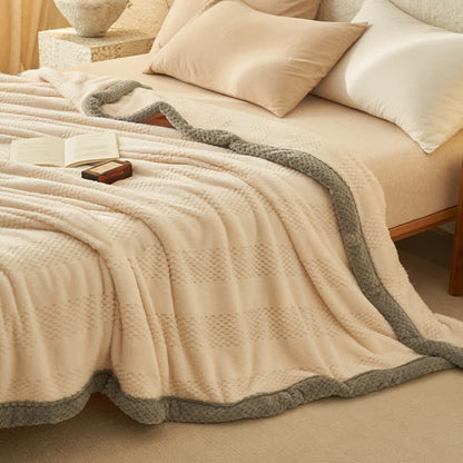 Soft Flannel Solid Color Throw Blanket