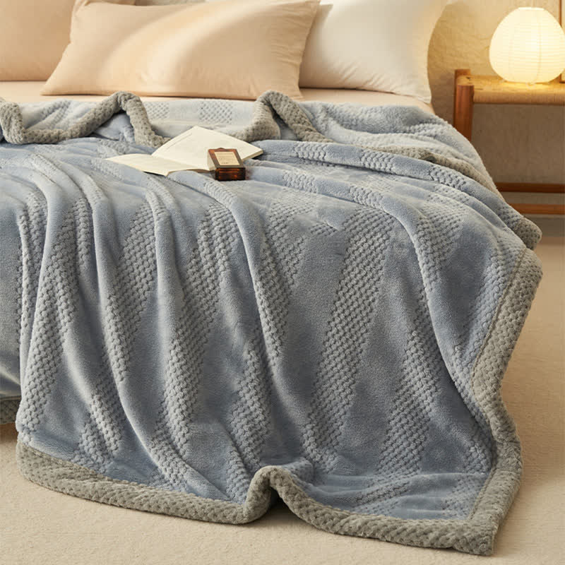 Soft Flannel Solid Color Throw Blanket