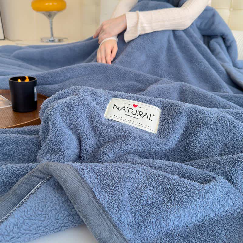 Double-sided Fleece Warm Throw Blanket