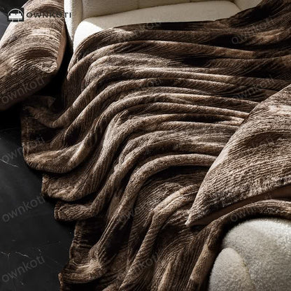 Soft Velvet Vintage Sofa Throw Blanket