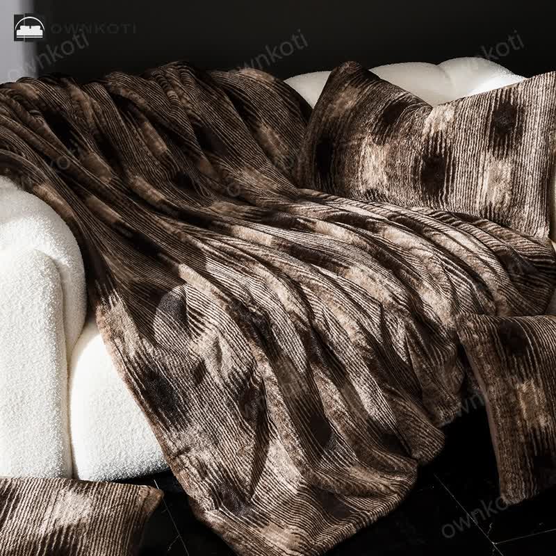 Soft Velvet Vintage Sofa Throw Blanket