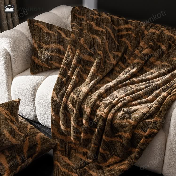 Vintage Velvet Soft Sofa Throw Blanket