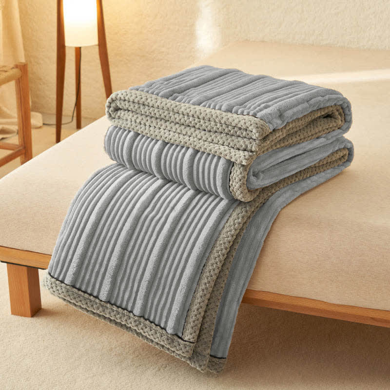 Solid Color Soft Fleece Warm Blanket