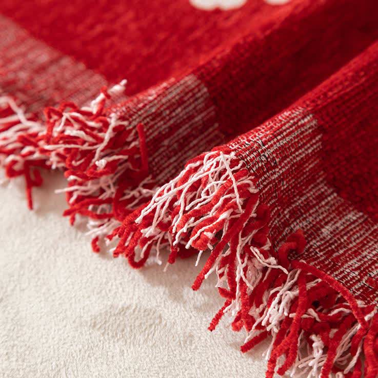 Christmas Tree Chenille Reversible Sofa Protector - image 5