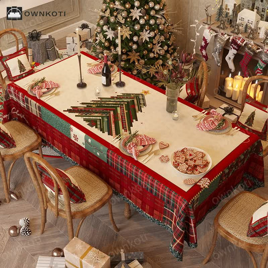 Luxurious Christmas Tree Decorative Tablecloth