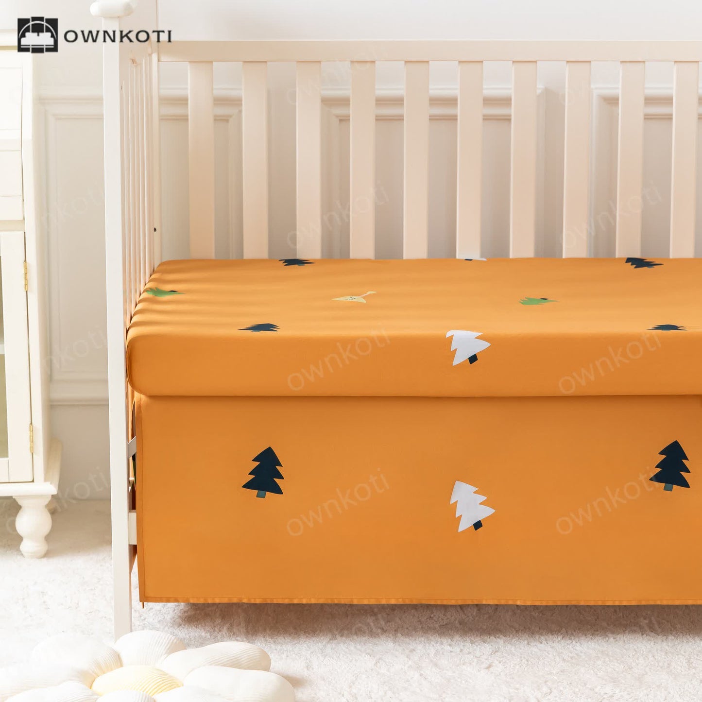 Animal Forest Cotton Crib Bedding Set(3PCS)