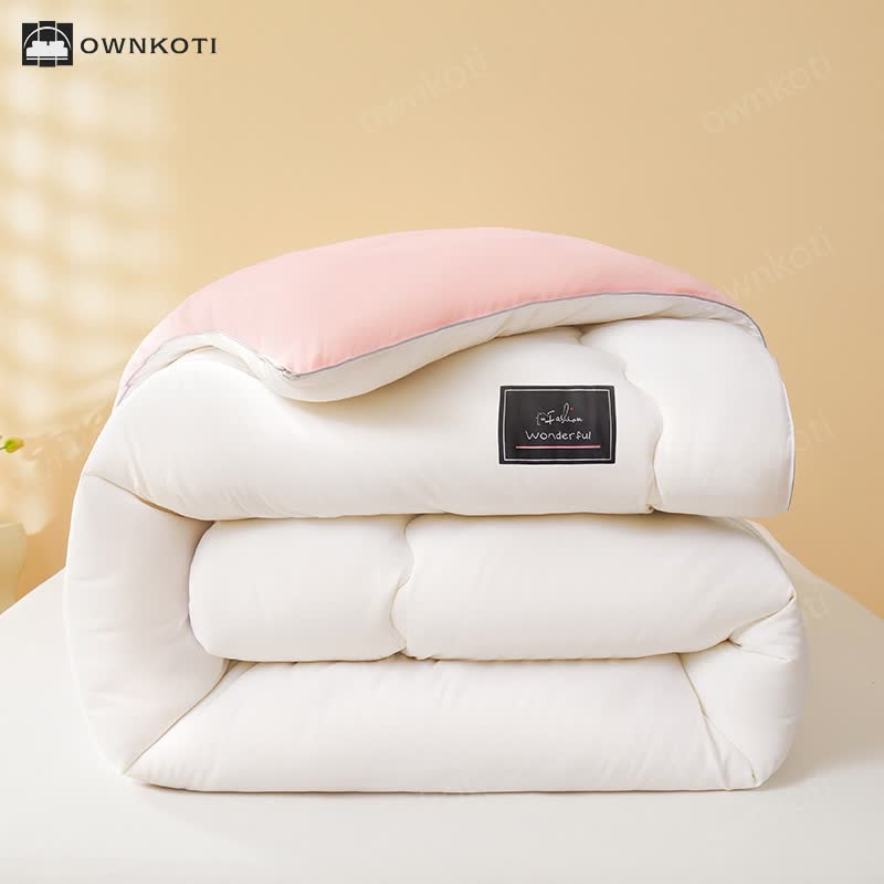 Solid Color Breathable Quilted Comforter