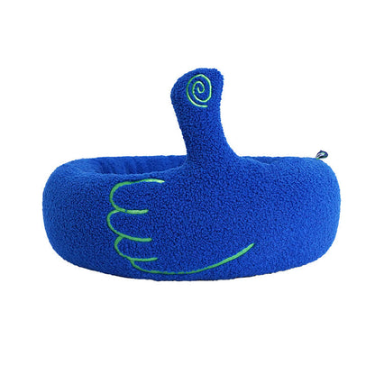 Finger Gesture Winter Warm Cat Bed