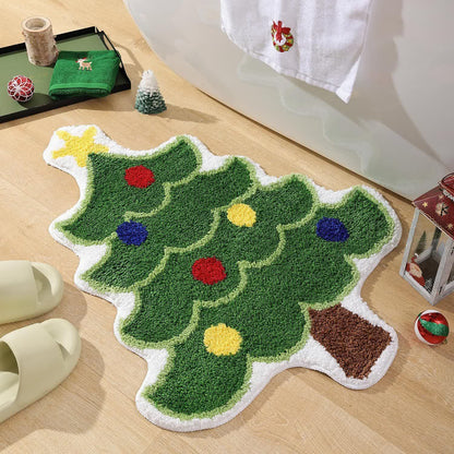 Christmas Tree Home Decor Anti-slip Rug