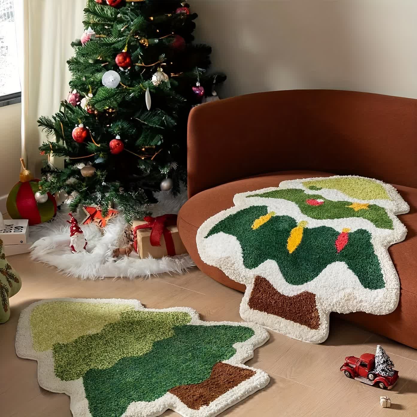 Christmas Tree Home Decor Anti-slip Rug