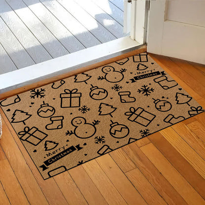 Christmas Motif Home Decor Anti-slip Rug