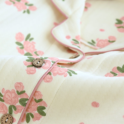 Three Layer Air Cotton Pastoral Pajama Set