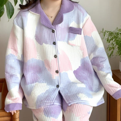 Plus Size Warm Comfy Nightwear Set