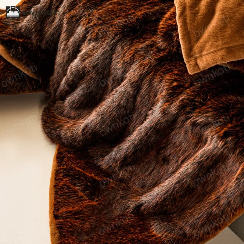 Luxurious Faux Fur Thick Throw Blanket