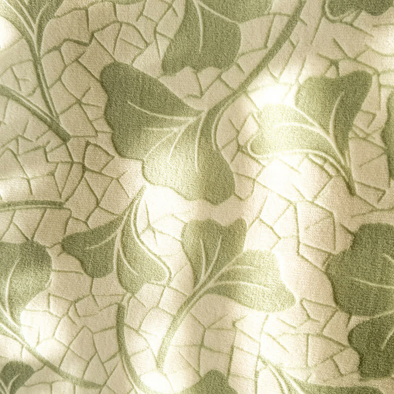 Jacquard Ginkgo Leaf Soft Bedding Set(4PCS)