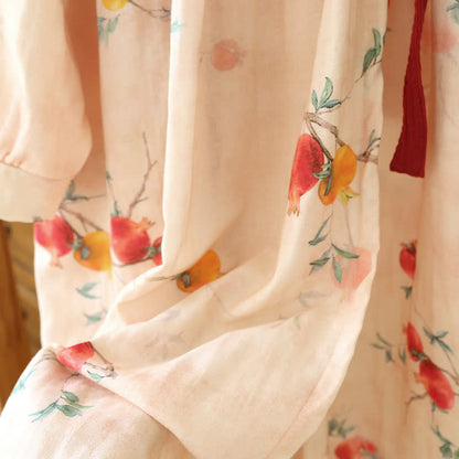 Rural Pomegranate Bamboo Fiber Nightdress - image 5