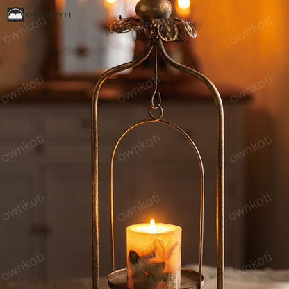 Creative Vintage Metal Candle Holder Ornament