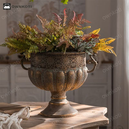 Home Decor Iron Dried Flower Vase Ornament