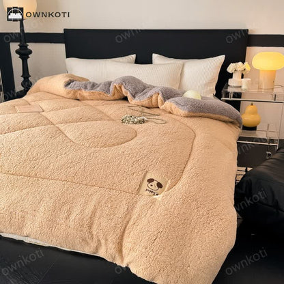 Warm Double-sided Sherpa with Comforter