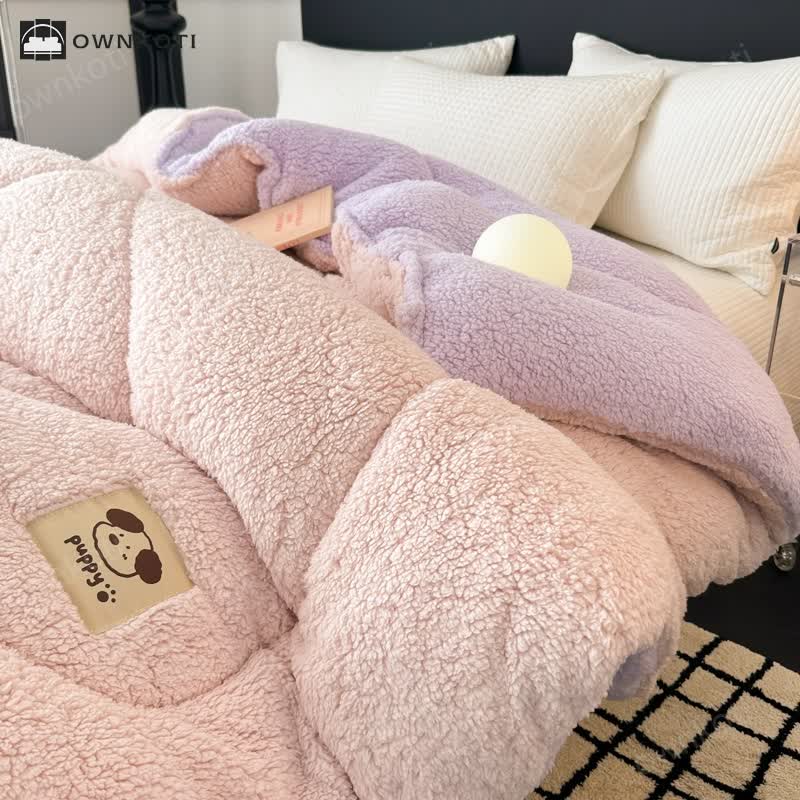 Warm Double-sided Sherpa with Comforter