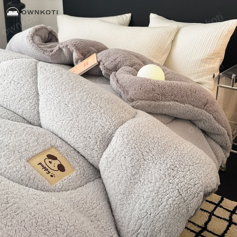 Warm Double-sided Sherpa with Comforter