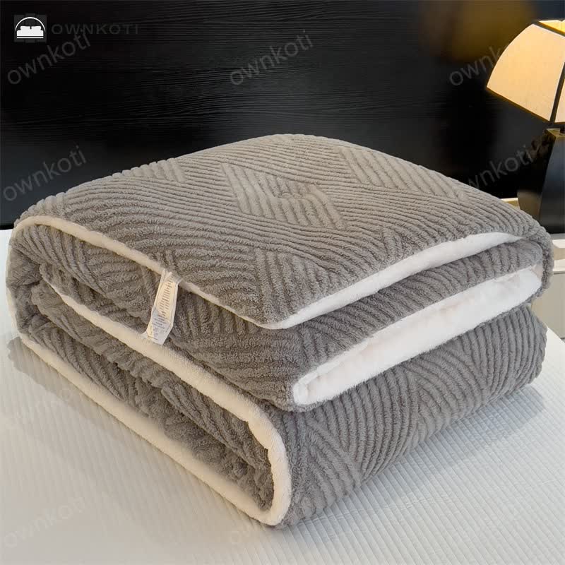 Fluffy Fleece Warm Winter Blanket with Comforter