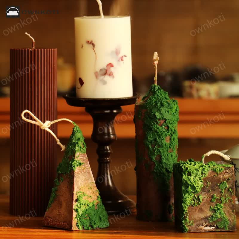 Green Hills & Moss Art Ornament Scented Candle