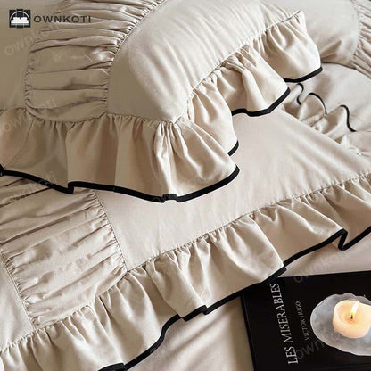 French Style Brushed Cotton Bedding Set (4PCS)