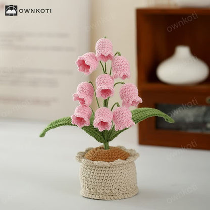 Woven Lily Of The Valley Potted Ornament