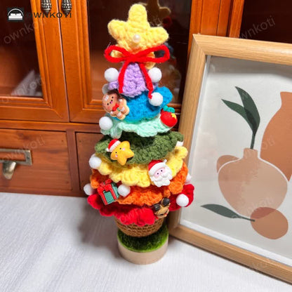 Cartoon Hand-woven Christmas Tree Ornament