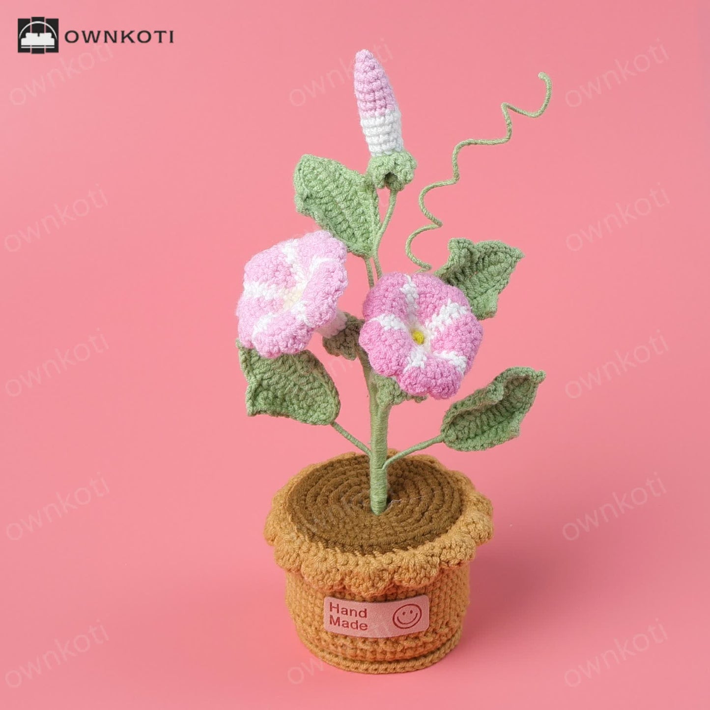 Morning Glory Potted Woven Ornament