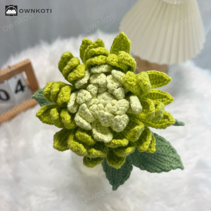 Hand-woven Dahlia Bouquet Ornament